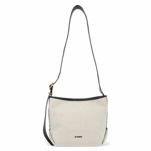 JIL SANDER small folded tote bucklet bag Black